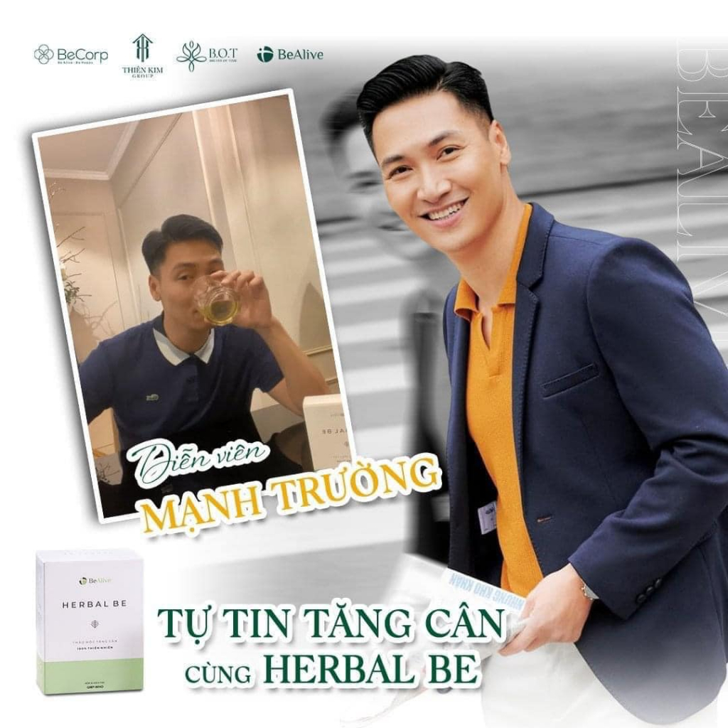 Tăng Cân Herbal Be Của BEALIVE Date Mới Hỗ Trợ Tăng Cân Hiệu Quả An Toàn