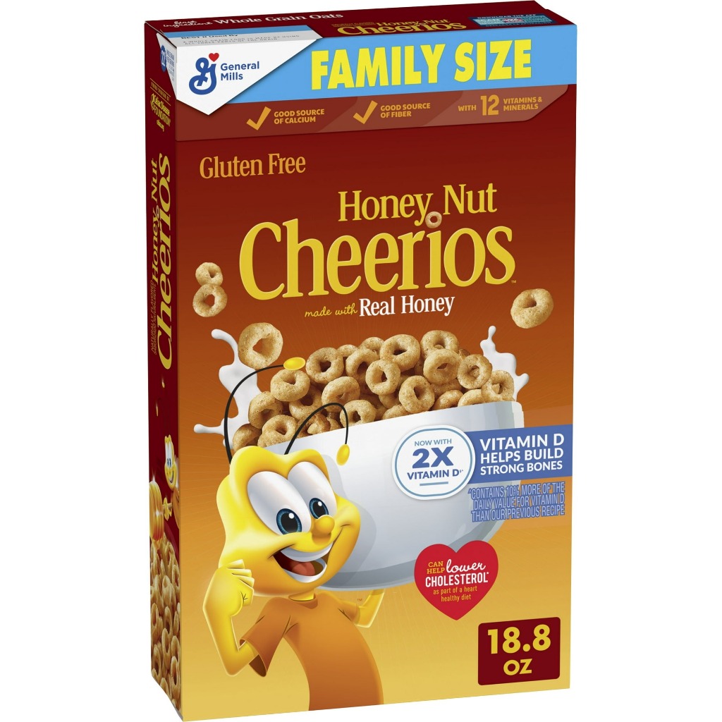 Cereal ăn sáng Cheerios, vị Mật ong Honey Nut Gluten Free 532gr