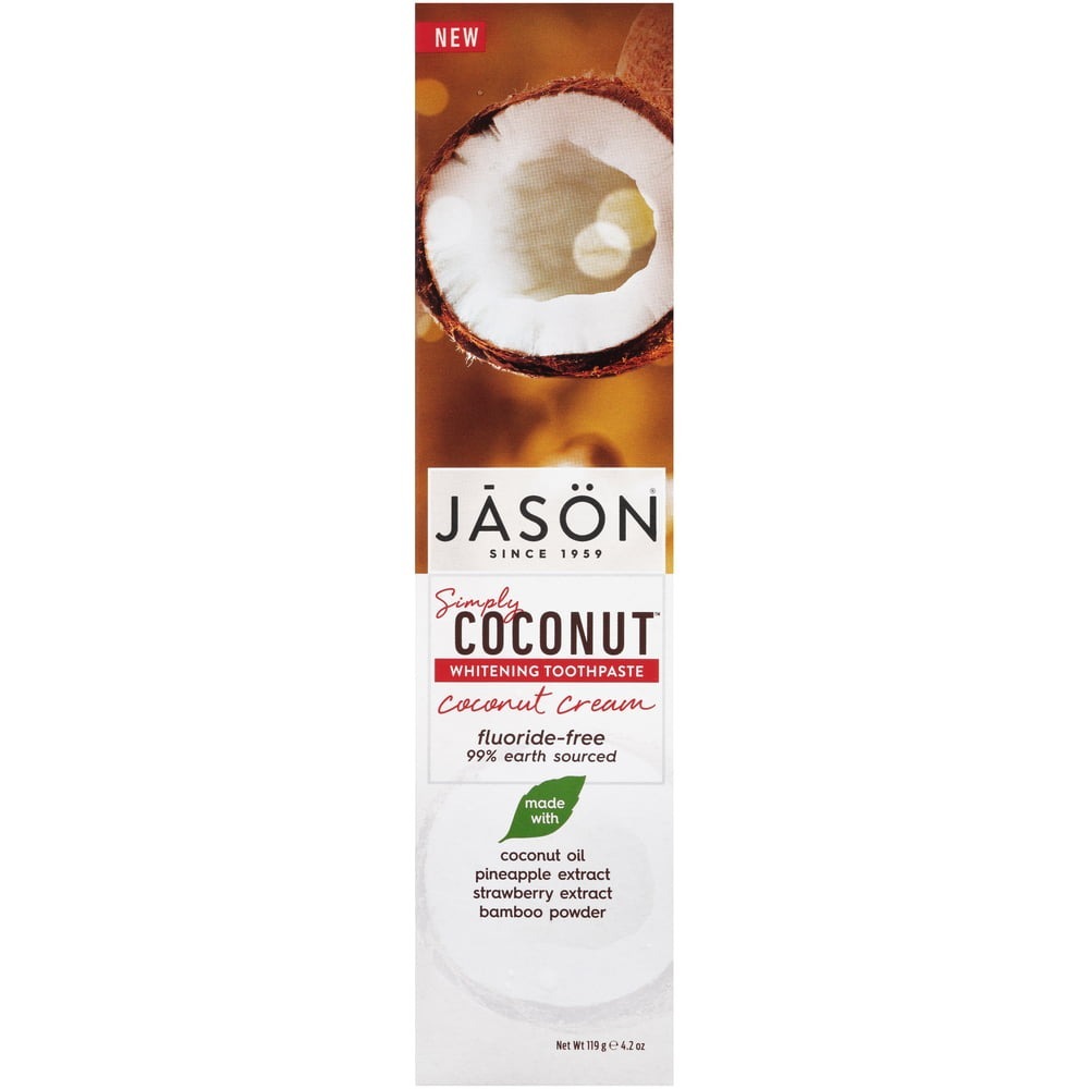 Kem đánh trắng răng Jason Simply tinh chất dừa 119gr