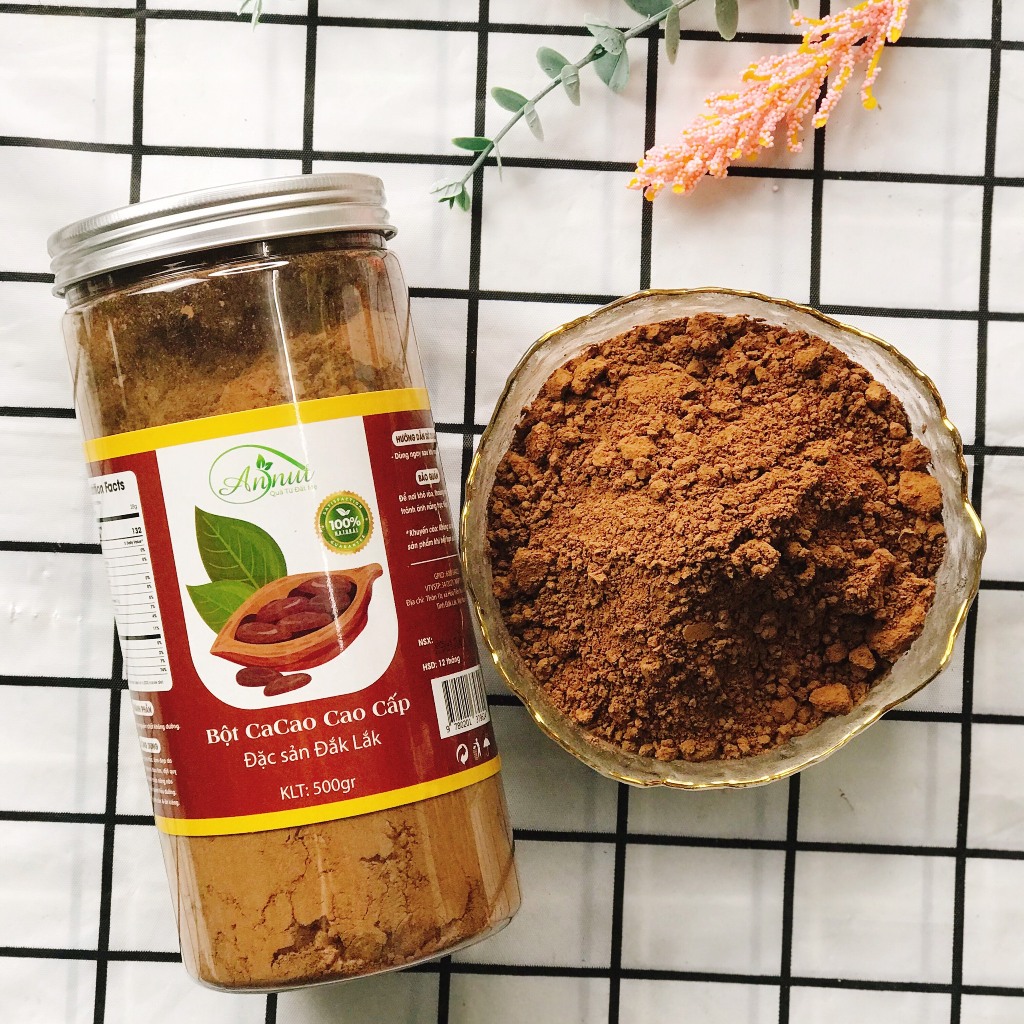 Bột ca cao nguyên chất Daklak 100%, Hũ 250g/500g - Annut