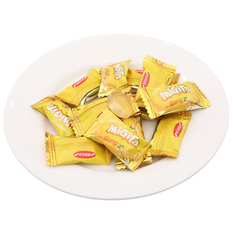Kẹo Migita Gừng/ me/ Bạc Hà-Bibica gói 70g