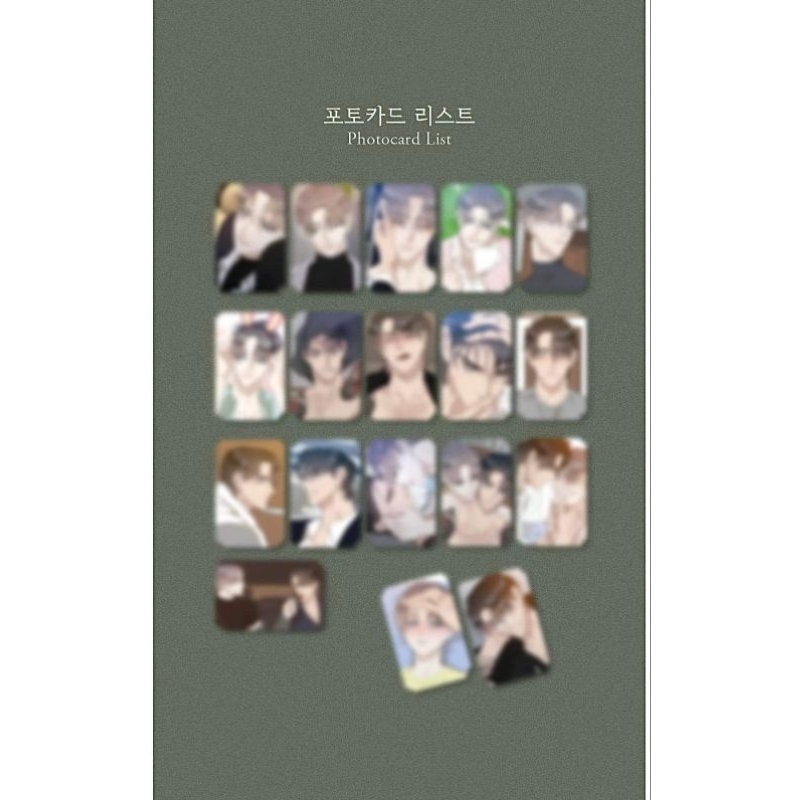 Card bo góc  truyện manhwa Rose and Chamgagne và Gaechaban hàng chính hãng Lezhin