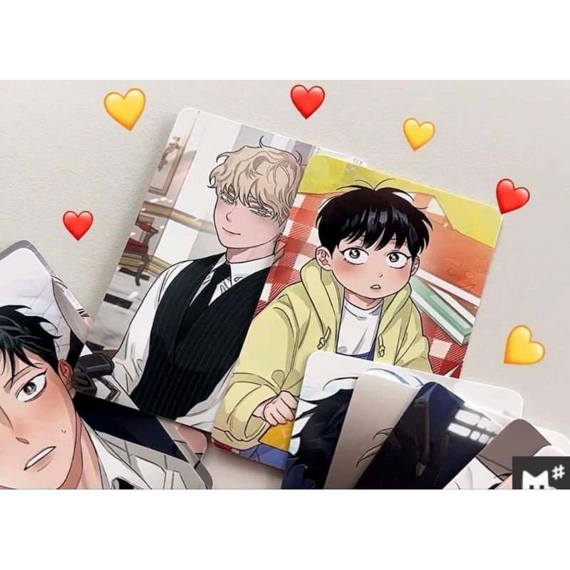 Card bo góc  truyện manhwa Rose and Chamgagne và Gaechaban hàng chính hãng Lezhin