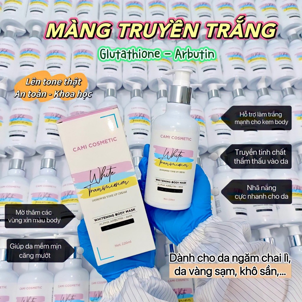 KEM Ủ TẮM TRẮNG BODY AlPHA ARBUTIN CAMICOSMETIC