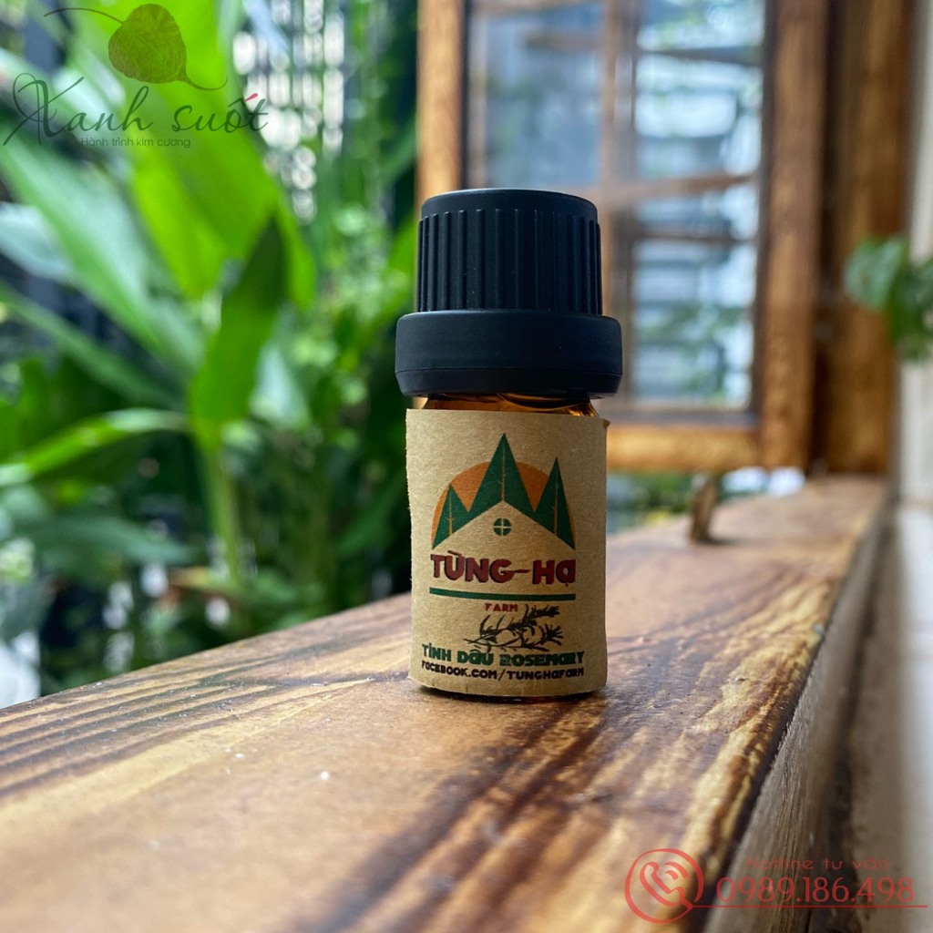 Tinh dầu Hương Thảo 5ml - Rosemary - Thơm nhà/Dịu vết côn trùng đốt/Giảm căng thẳng/Cải thiện trí nhớ