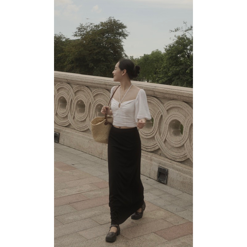 Áo tay bồng nhún ngực - CHLOE TOP