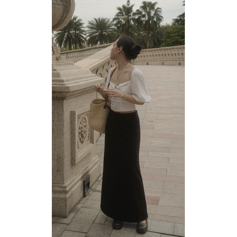 Áo tay bồng nhún ngực - CHLOE TOP