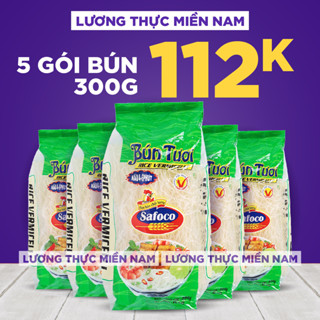 [Siêu Rẻ] 5 Gói Bún Gạo Khô Safoco 300G