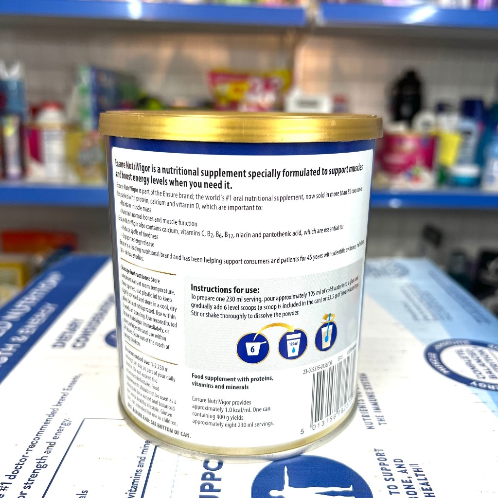 Sữa Bột Ensure Anh NutriVigor Hương vani  - Hàng nội địa anh