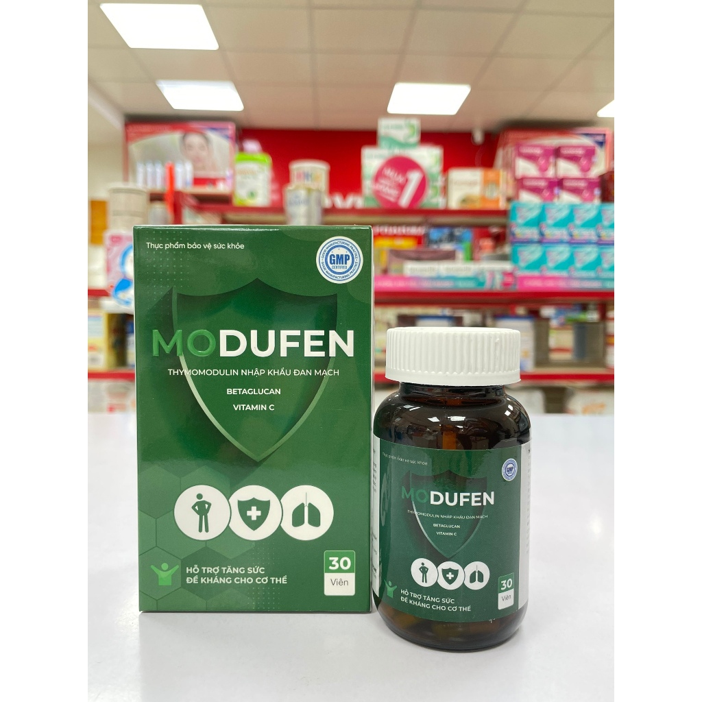 Tăng Cường Hệ Miễn Dịch MODUFEN Lọ 30 viên Nhập khẩu Đan Mạch - Bồi bổ, tăng cường các chất thiết yếu