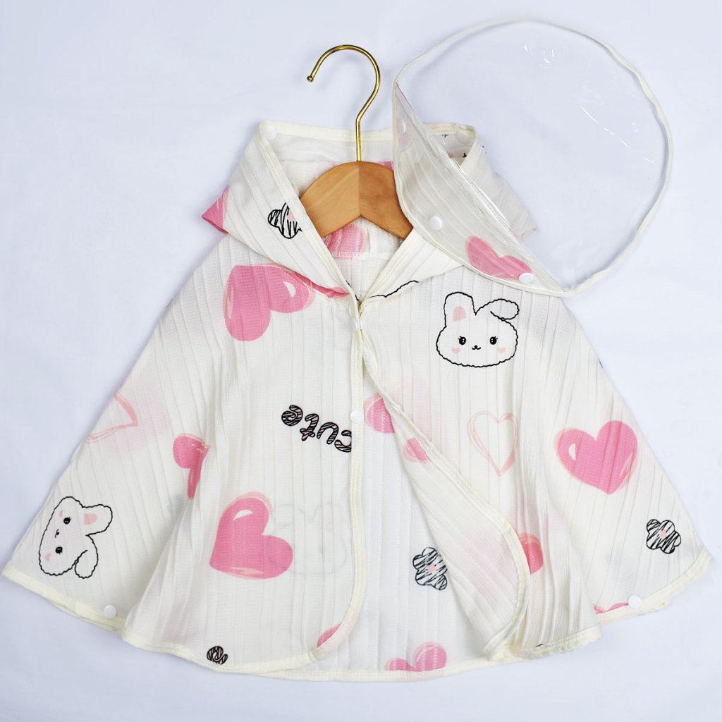 Áo choàng cho bé, áo choàng chống nắng, chắn gió, kèm kính chống giọt bắn LB-KIDS