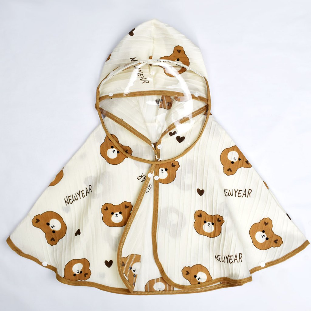 Áo choàng cho bé, áo choàng chống nắng, chắn gió, kèm kính chống giọt bắn LB-KIDS