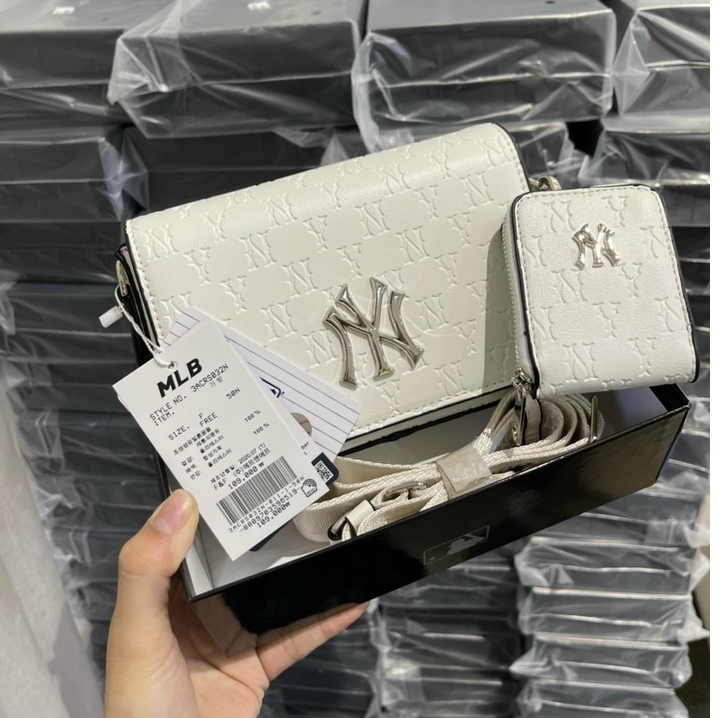 Túi Đeo chéo MLB da NY kèm túi mini đủ màu hàng xuất dư sang chảnh-tungshop | BigBuy360 - bigbuy360.vn