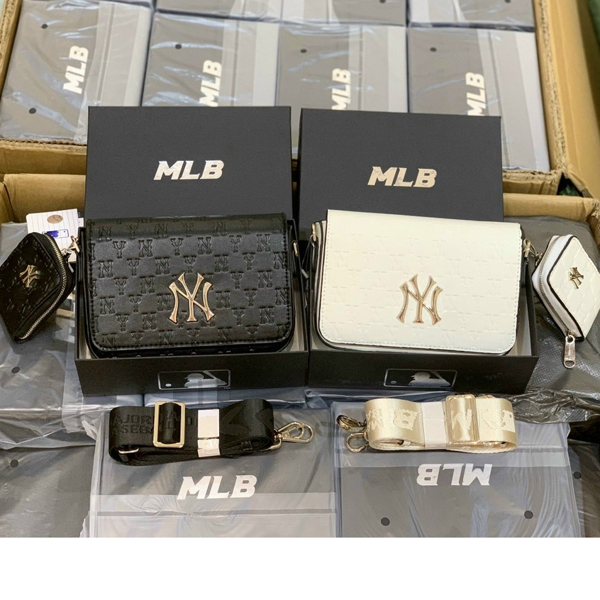 Túi Đeo chéo MLB da NY kèm túi mini đủ màu hàng xuất dư sang chảnh-tungshop | BigBuy360 - bigbuy360.vn