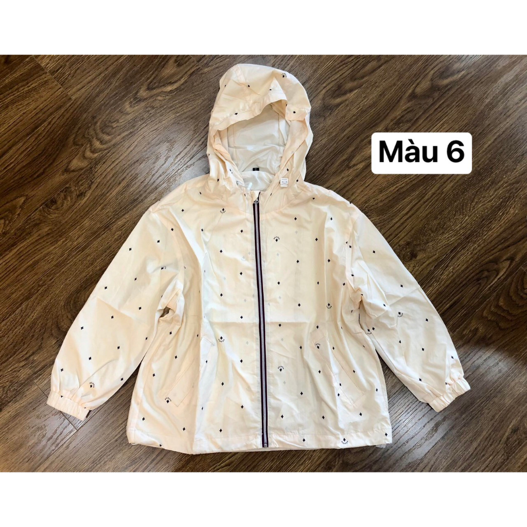 Áo khoác gió 2 lớp cho bé xuất Hàn vải đẹp bảng màu siêu xinh