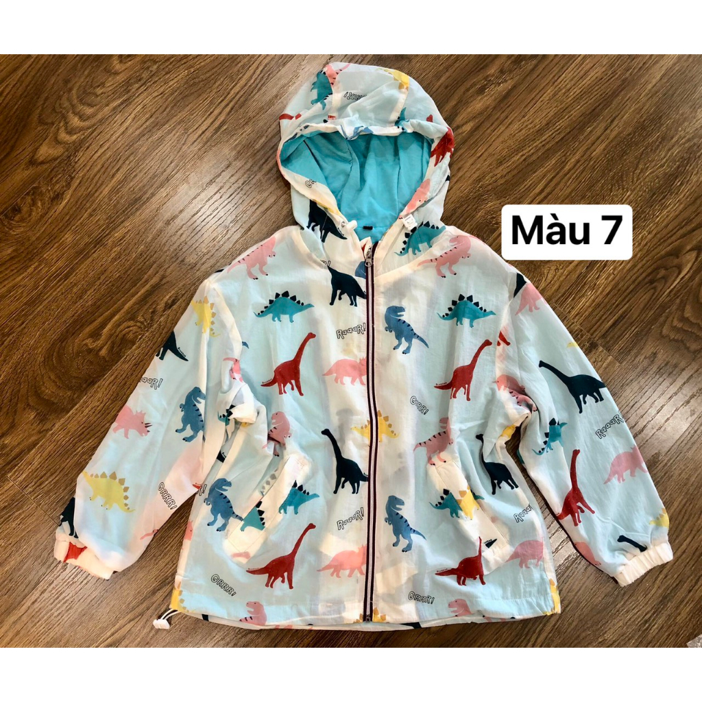 Áo khoác gió 2 lớp cho bé xuất Hàn vải đẹp bảng màu siêu xinh