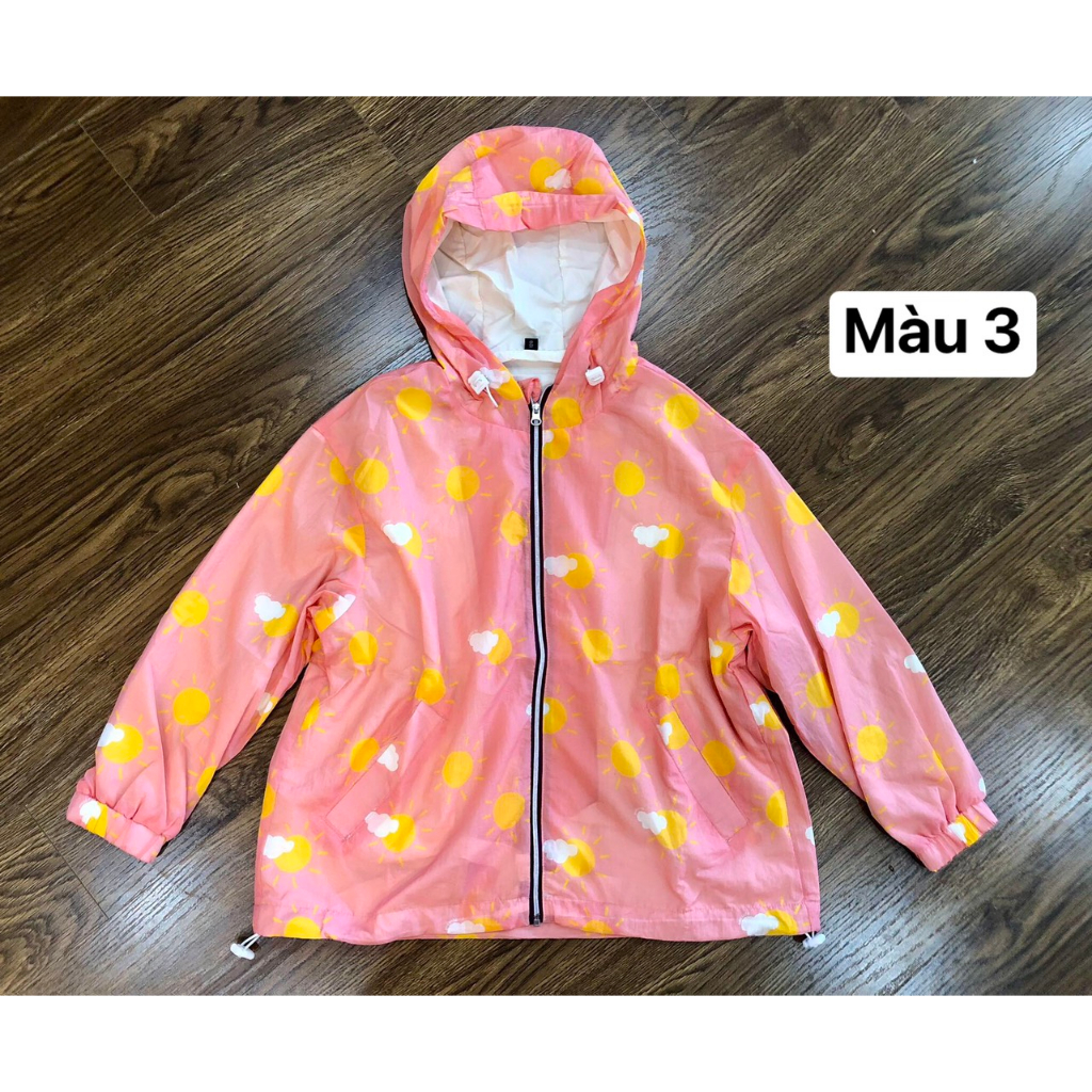 Áo khoác gió 2 lớp cho bé xuất Hàn vải đẹp bảng màu siêu xinh