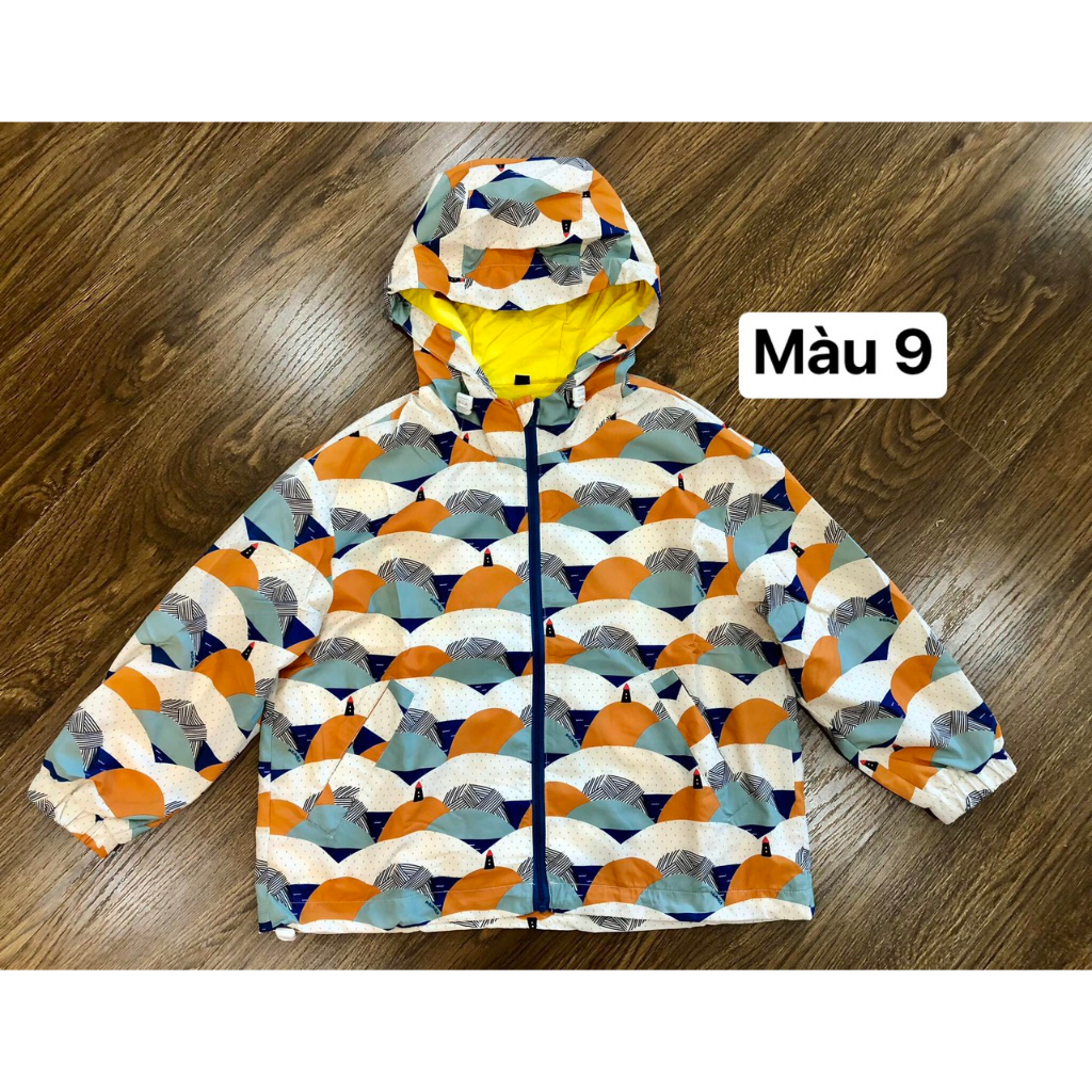 Áo khoác gió 2 lớp cho bé xuất Hàn vải đẹp bảng màu siêu xinh