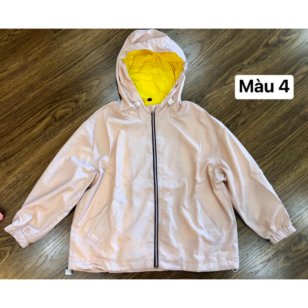 Áo khoác gió 2 lớp cho bé xuất Hàn vải đẹp bảng màu siêu xinh