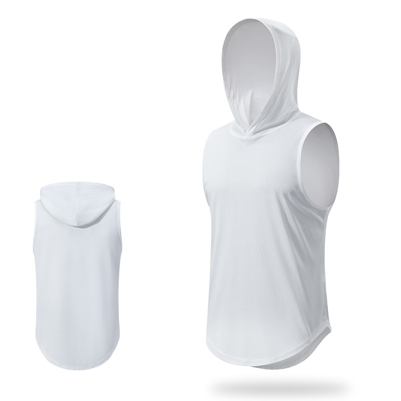 Áo ba lỗ có nón tanktop tập gym chạy bộ bóng rổ thể thao Cleacco BX002 chất vải Mè polyester cực nhanh khô thoáng khí