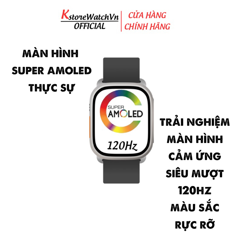 Đồng Hồ Thông Minh HK8 PRO MAX Màn Hình Super Amoled 2.12 Inch Tràn Viền Cân Đối Theo Dõi Sức Khoẻ KstoreWatchVn Mall