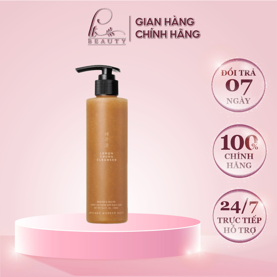 Sữa Rửa Mặt Chanh Đường Đen Lemon Chung Cleanser 200ml