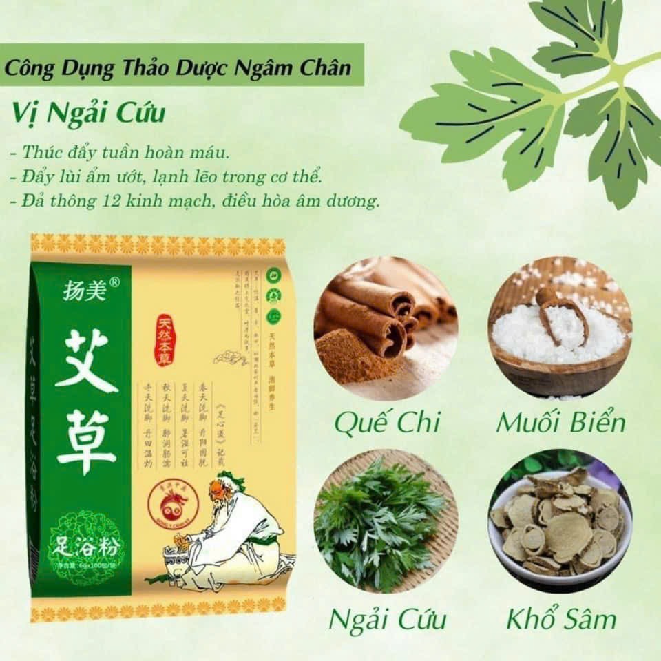 Combo 100 gói ngâm chân thảo dược - Thải Độc Giảm Đau Nhức - Tê Chân - Giảm Hôi Chân