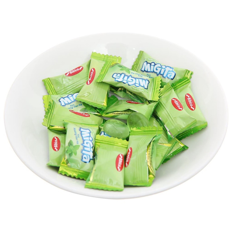 Kẹo Migita Gừng/ me/ Bạc Hà-Bibica gói 70g