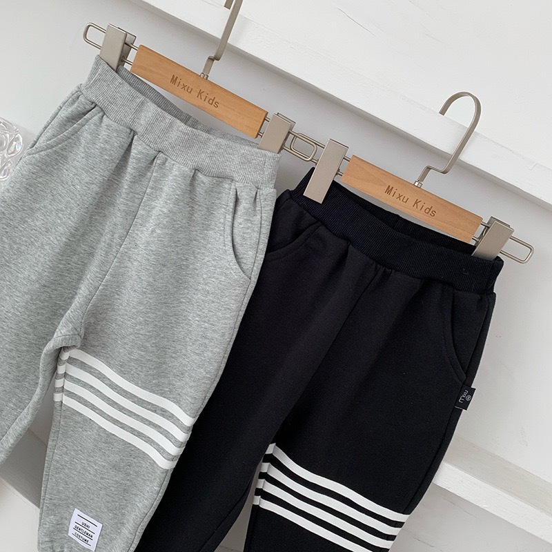 Quần thun nỉ cho bé MONDAY KIDS, quần dài thu đông cao cấp