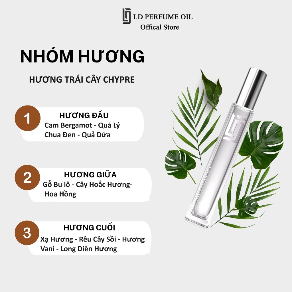 Nước Hoa Nam LD Perfume Oil Hương Creed Aventus ,Tinh Dầu Thơm Chai Mini 12ml LD01