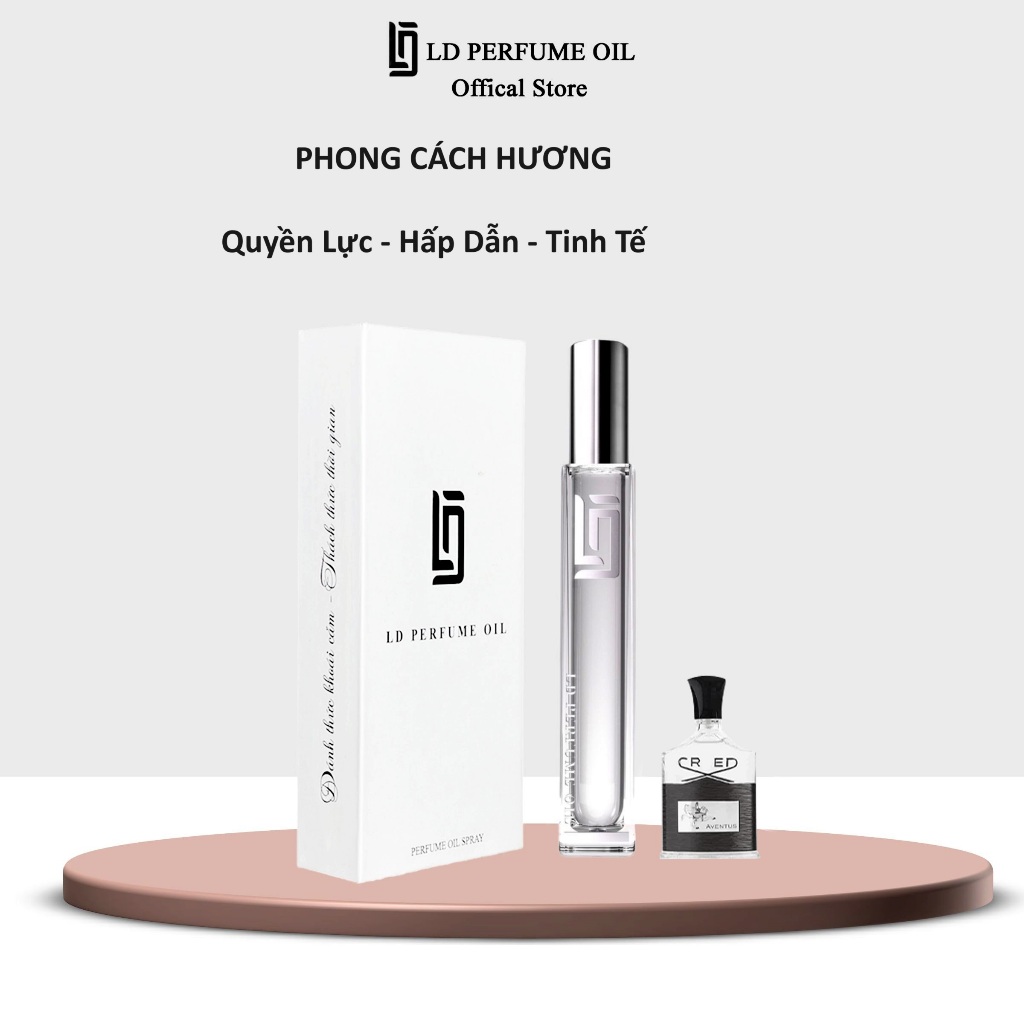 Nước Hoa Nam LD Perfume Oil Hương Creed Aventus ,Tinh Dầu Thơm Chai Mini 12ml LD01