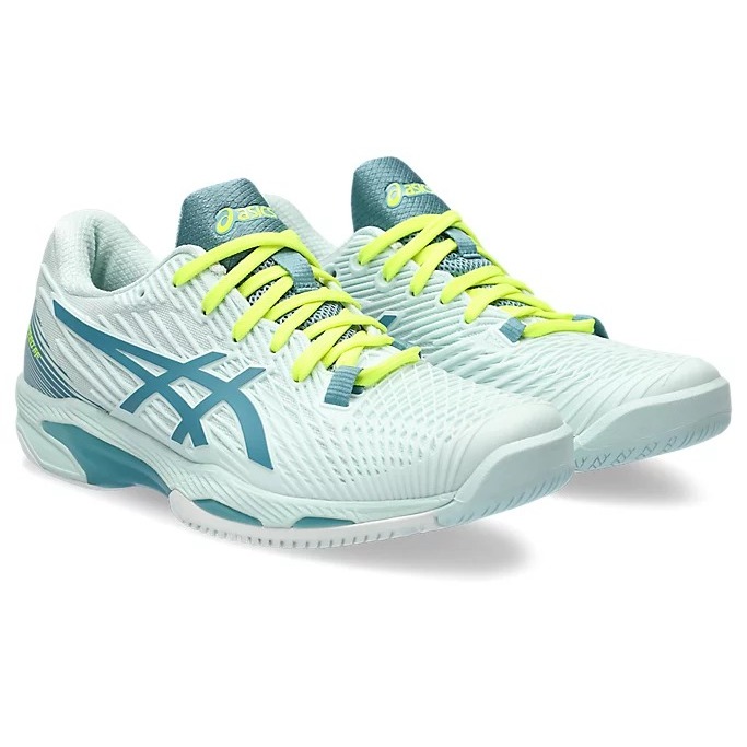 Giày Tennis Asics Nữ Solution Speed FF 2 Màu Xanh Ngọc Mới Nhất 2023