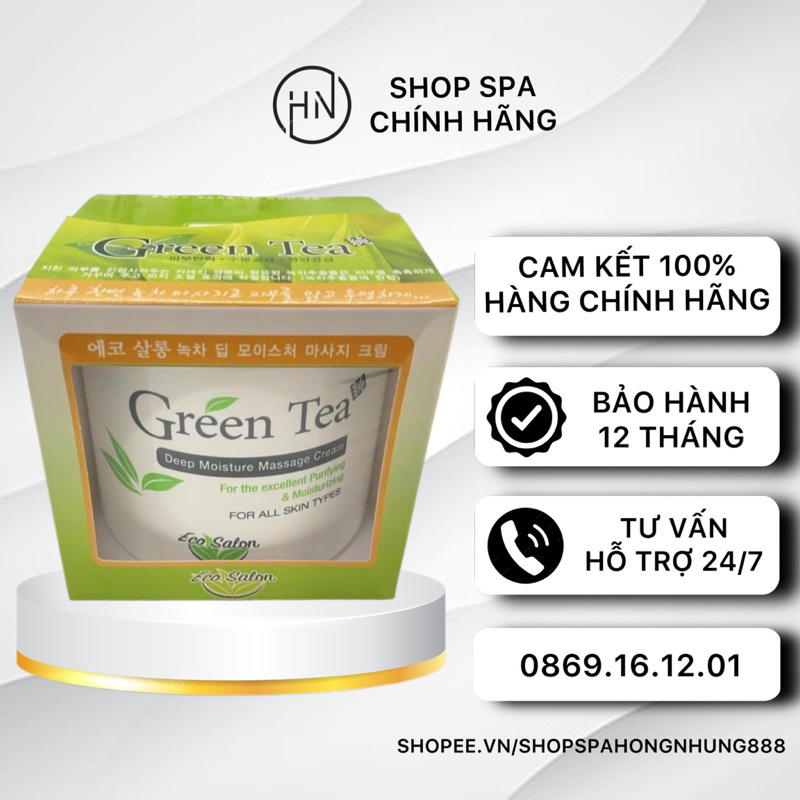 Kem Massager, Trà Xanh Hàn Quốc, Kem Massager Green Tea, Kem Massager Mặt Chính Hãng