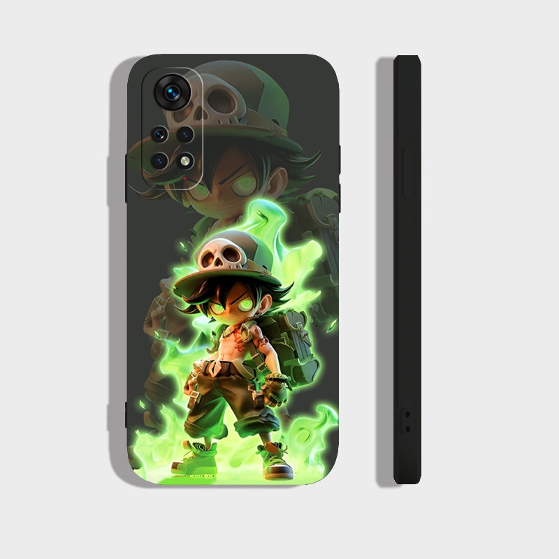 Ốp lưng Xiaomi Note 11S,Note 11 4G,Note 11 Pro,Note 11 Pro 5G cạnh viền vuông, có bảo vệ camera in hình ONE PIECE, GOKU
