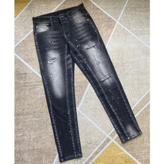 quần bò jean nam dài amiri đen rách vẩy sơn kiểu đẹp cá tính,chất jean co giãn tốt giá rẻ hàng chuẩn shop ĐƯƠC KIỂM
