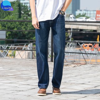 Quần Bò Nam Ống Suông LIQUITY Quần Jean Nam Cotton Ống Đứng Form Rông Big Size Đến 85Kg