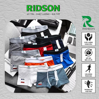 Quần lót nam, Quần Sịp Đùi Boxer Xuất Dư Chất Cotton Cao Cấp Co Giãn 4 Chiều, Mềm, Mịn, Mát. Boxer Lacos (B_LC008)