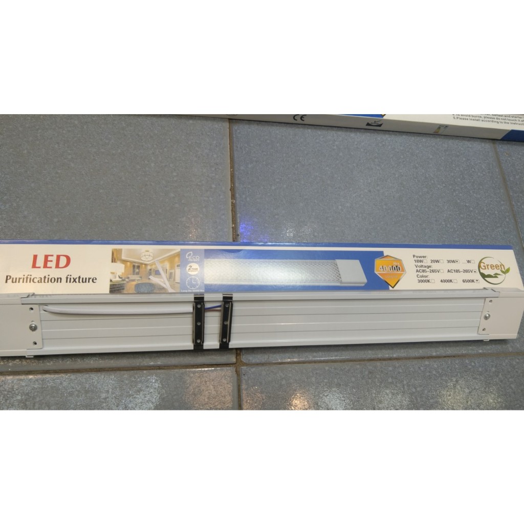 SIÊU SÁNG ĐÈN LED BÁN NGUYỆT ĐẦU VUÔNG 30W DÀI 60CM, 60W DÀI 1M2,, NHỰA CAO CẤP , CHIP LED 2835 , ÁNH SÁNG TRẮNG