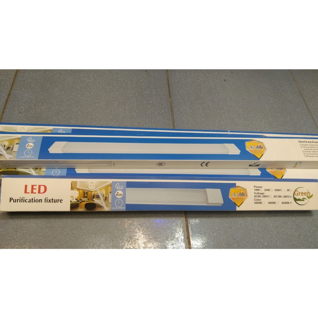 SIÊU SÁNG ĐÈN LED BÁN NGUYỆT ĐẦU VUÔNG 30W DÀI 60CM, 60W DÀI 1M2,, NHỰA CAO CẤP , CHIP LED 2835 , ÁNH SÁNG TRẮNG