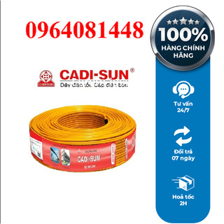 Cuộn dây điện đôi 100m, dây điện đôi bọc pvc hãng cadisun 2x0.75mm2/2x1.5mm2 /2x2.5mm2 /2x4mm2,