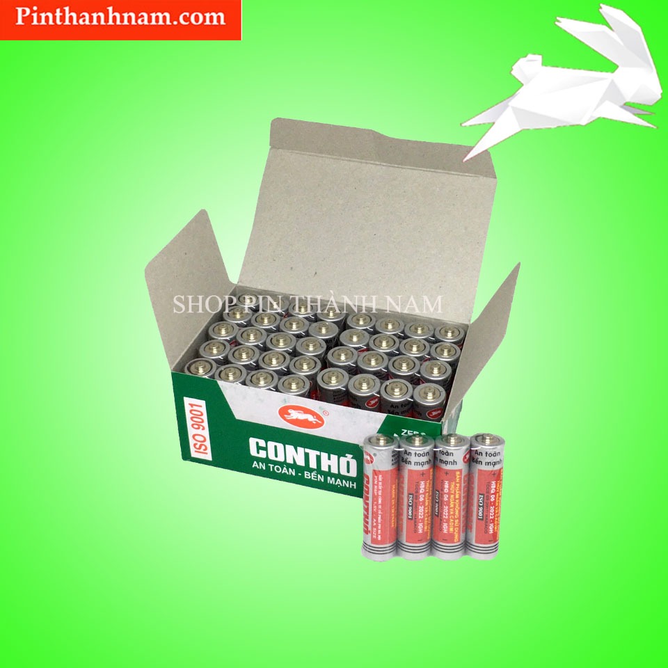 Giá Sỉ -  Hộp 40 Viên Pin Con Thỏ Siêu Rẻ - Pin AA , Pin AAA Chính Hãng