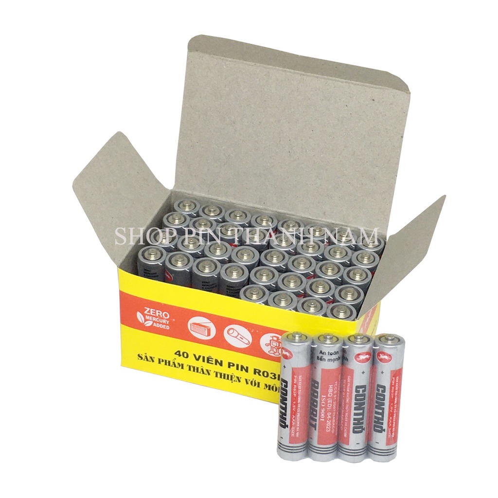 Giá Sỉ -  Hộp 40 Viên Pin Con Thỏ Siêu Rẻ - Pin AA , Pin AAA Chính Hãng