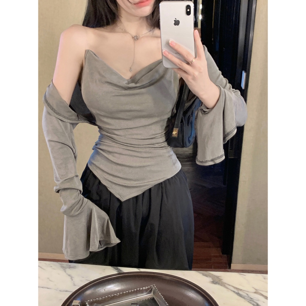 Set áo hai chi tiết tỉ tỉ trung