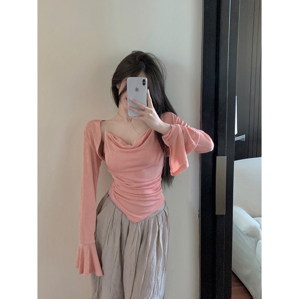 Set áo hai chi tiết tỉ tỉ trung