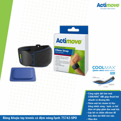 Băng khuỷu tay tennis có đệm nóng/lạnh 75742-SPO Actimove Elbow Strap