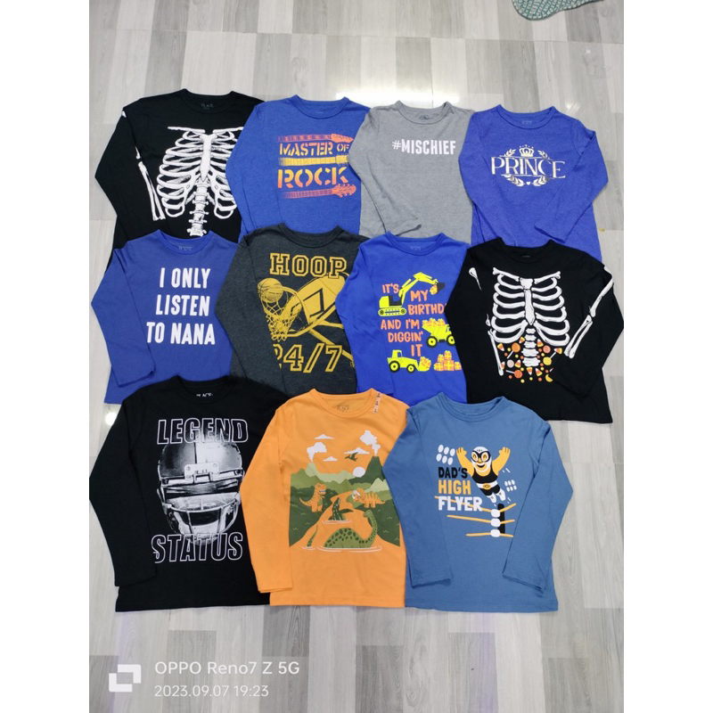 Áo dài tay cotton bé trai xuất xịn link 2