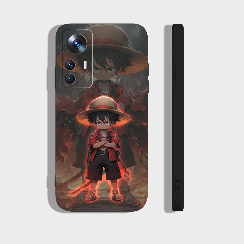 Ốp lưng Xiaomi 12T, 12T Pro cạnh viền vuông, có bảo vệ camera in hình ONE PIECE, GOKU