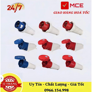 Ổ phích cắm công nghiệp 63a/125a 1pha 3p 4p 5p chấu nắp xoay chống nước di động và cố định, tiêu chuẩn ip67