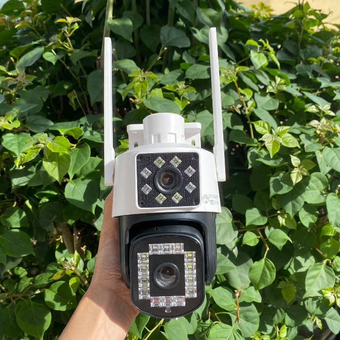 Camera Yoosee ngoài trời Q22S CAO CẤP- 6.0MPX siêu nét, chống nước, 2 MẮT XEM 2 MÀN HÌNH cùng lúc