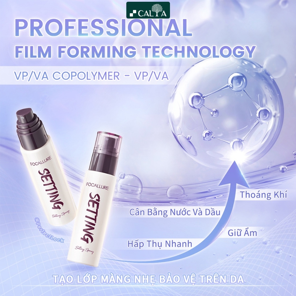 Xịt Khóa Make Up Focallure Cố Định Lớp Trang Điểm Bền Màu Lâu Trôi - Focallure Flawless Long-Lasting Setting Spray FA352